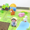 Spielfolie für LÄTT Spieltisch Bauernhof 63 x 48 cm