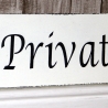 Schild Holz Privat Shabby Chic