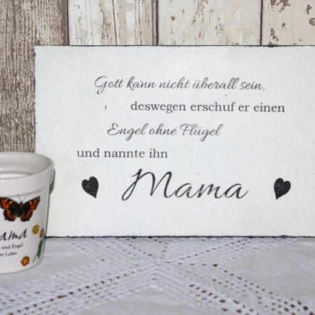 Schild Holz Mama Shabby Chic