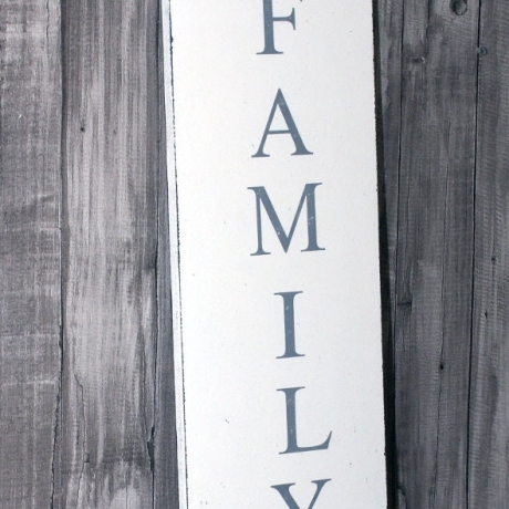 Schild We are Family Shabby Chic