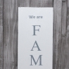 Schild We are Family Shabby Chic