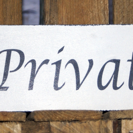 Schild Holz Privat Shabby Chic