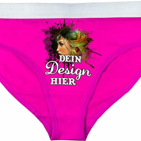 Damen Slip personalisiert mit deinem Wunschmotiv oder Wunschtext