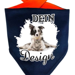 Hunde Dreiecks Halstuch Multicolor personalisiert mit Wunschmotiv
