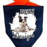 Hunde Dreiecks Halstuch Multicolor personalisiert mit Wunschmotiv