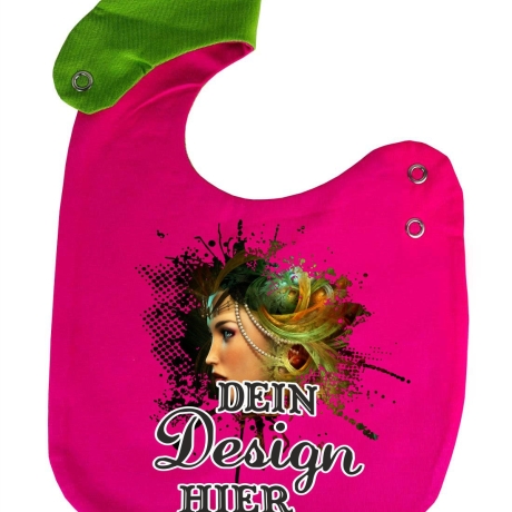 Lätzchen Multicolor personalisiert mit deinem Wunschmotiv