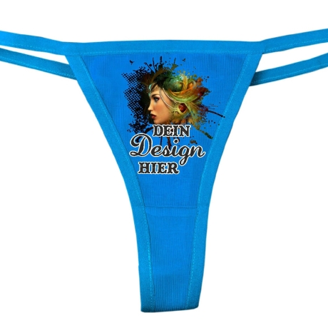 Ladie Tanga Slip personalisiert mit deinem Wunschmotiv