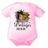 Baby Body kurzarm personalisiert mit deinem Wunschmotiv