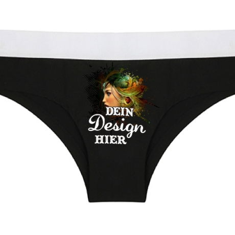 Damen Slip personalisiert mit deinem Wunschmotiv oder Wunschtext