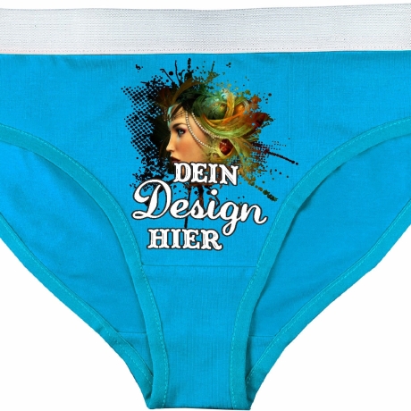 Damen Slip personalisiert mit deinem Wunschmotiv oder Wunschtext
