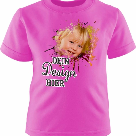 Baby & Kinder Kurzarm T-Shirt personalisiert mit Wunschmotiv