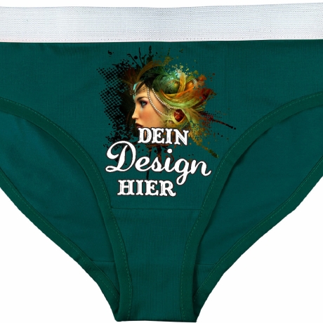 Damen Slip personalisiert mit deinem Wunschmotiv oder Wunschtext