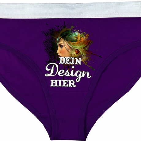 Damen Slip personalisiert mit deinem Wunschmotiv oder Wunschtext