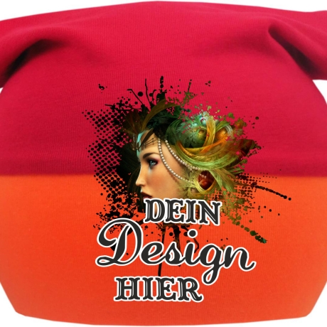Kopftuch Babymütze Multicolor personalisiert mit Wunschmotiv