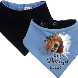 Hunde Wende Halstuch Multicolor personalisiert mit Wunschmotiv