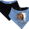 Hunde Wende Halstuch Multicolor personalisiert mit Wunschmotiv