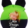 Baby Ohren Mütze Multicolor personalisiert mit deinem Wunschmotiv