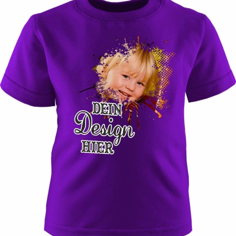 Baby & Kinder Kurzarm T-Shirt personalisiert mit Wunschmotiv