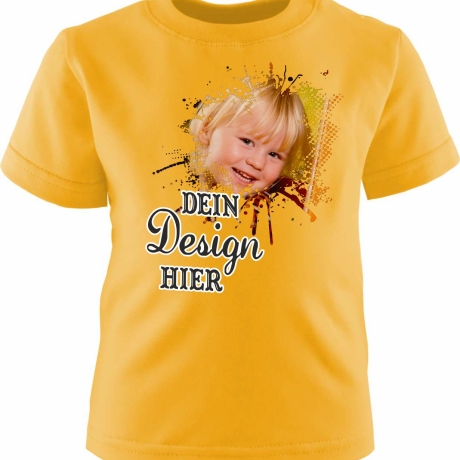 Baby & Kinder Kurzarm T-Shirt personalisiert mit Wunschmotiv