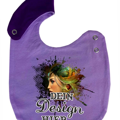 Lätzchen Multicolor personalisiert mit deinem Wunschmotiv
