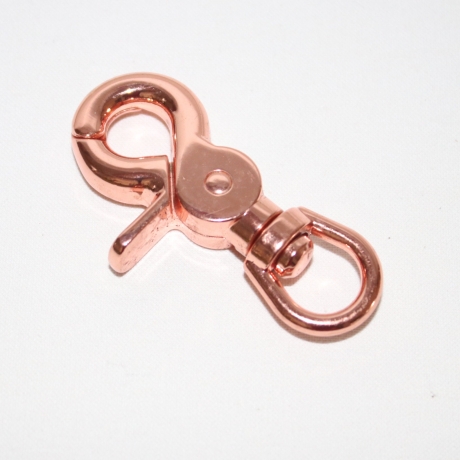 Scheren-Karabinerhaken 12 mm rosegold Scherenkarabiner