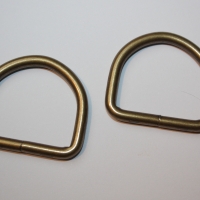 D-Ring 30 mm altmessing ab 2 Stück messing antikgold