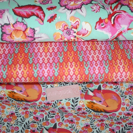 REST 90 cm Baumwolle Chipper The Wanderer Tula Pink mint orange