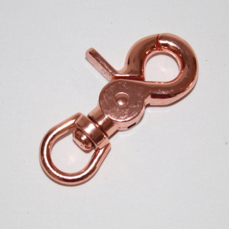 Scheren-Karabinerhaken 12 mm rosegold Scherenkarabiner