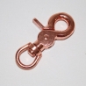 Scheren-Karabinerhaken 12 mm rosegold Scherenkarabiner