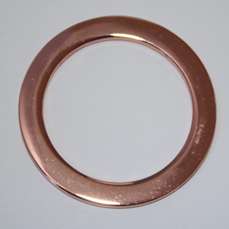 Metall-Ring rosegold glänzend 30 mm Innendurchmesser RESTMENGE