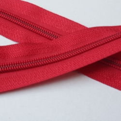 Reißverschluss rot 3 Meter - 5 mm Spirale