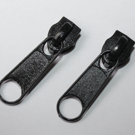 Zipper schwarz 5 Stück für 5 mm Spirale Reißverschluss