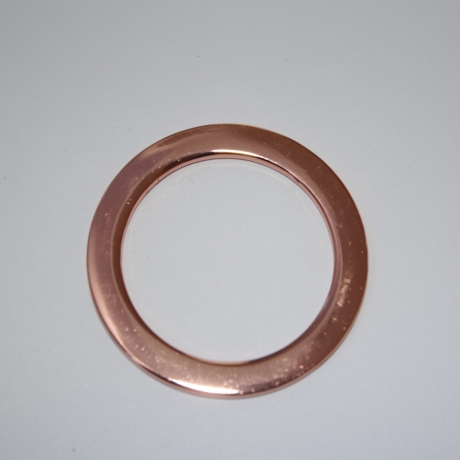 Metall-Ring rosegold glänzend 30 mm Innendurchmesser RESTMENGE