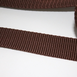 Gurtband 30 mm braun dunkelbraun 1,4 mm stark