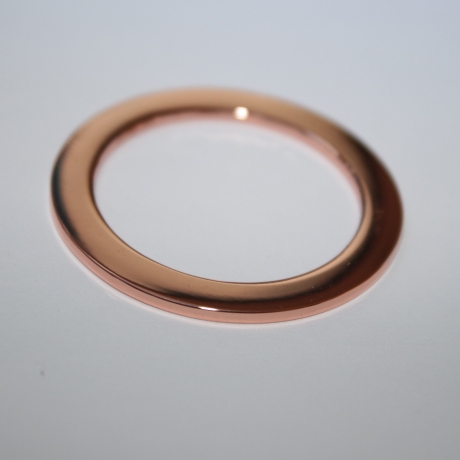 Metall-Ring rosegold glänzend 30 mm Innendurchmesser RESTMENGE