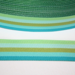 Webband Stripes water Streifen blau azur grün