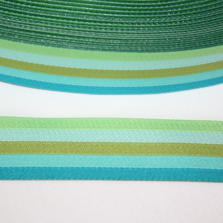 Webband Stripes water Streifen blau azur grün