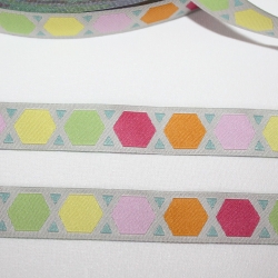 Webband geometric graphisches Muster trendy Farbenmix