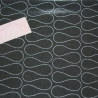 70 cm beschichtete Baumwolle Omnia schwarz AU Maison Wachstuch
