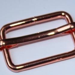 Schieber 25 mm rosegold Gurtbandversteller kupferrot glänzend