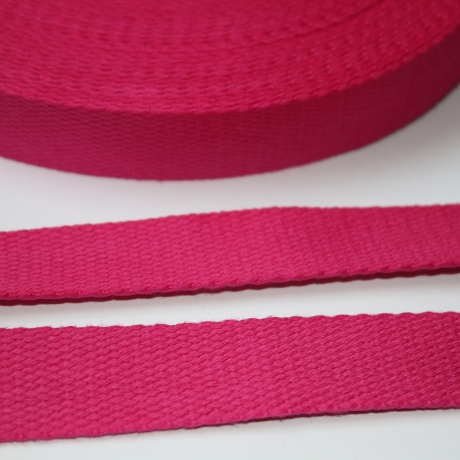 Gurtband Baumwolle 25 mm pink