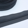 Reißverschluss dunkelgrau 5 mm ab 1 m & Zipper grau RE