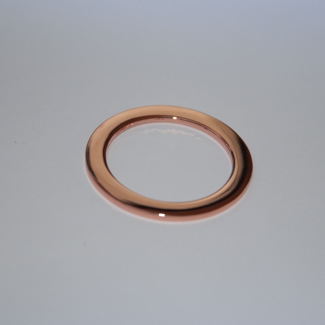 Metall-Ring rosegold glänzend 30 mm Innendurchmesser RESTMENGE