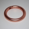 Rundkarabiner rosegold 53 mm / 40 mm kupferrot Taschenring