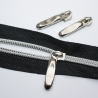 Zipper silber formschön ab 2 Stück für 5 mm Spirale