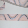 Band Wellen 25 mm Moves rosa grau blau