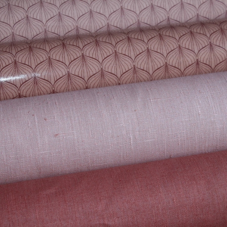 REST beschichtete Baumwolle Alli powder rose ginger red AU Maison
