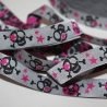 REST 3,50m Webband Scull grau schwarz / pink Janeas World