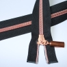 Reißverschluss schwarz rosegold teilbar 40 cm von Union LETZTER