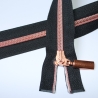 Reißverschluss schwarz rosegold teilbar 40 cm von Union LETZTER